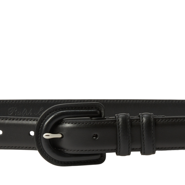 Black Calfskin Buckle Belt Ralph Lauren Collection 2