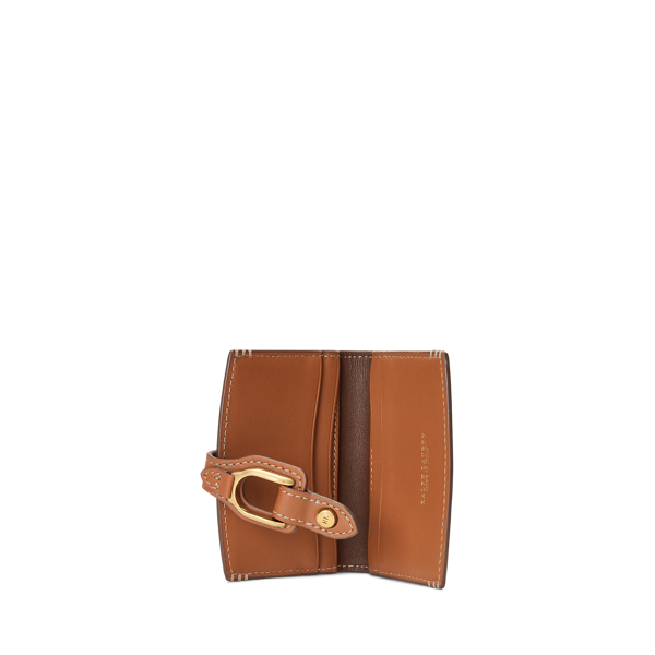 Gold Calfskin Welington Card Case Ralph Lauren Collection 3