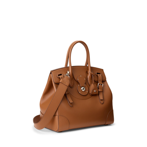 Женская сумка Ralph Lauren Soft Ricky 27 Calfskin, цвет: Золотой