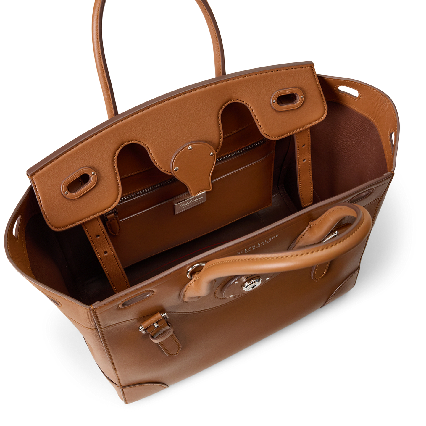 Женская сумка Ralph Lauren Soft Ricky 27 Calfskin, цвет: Золотой — фото 3
