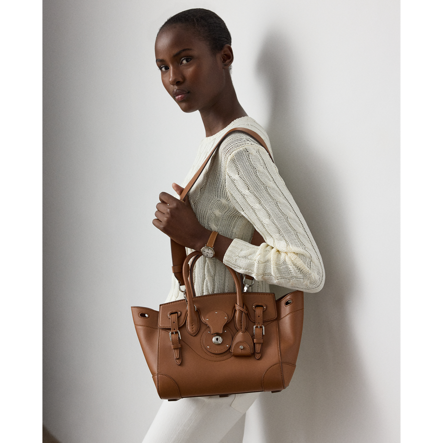 Женская сумка Ralph Lauren Soft Ricky 27 Calfskin, цвет: Золотой — фото 6