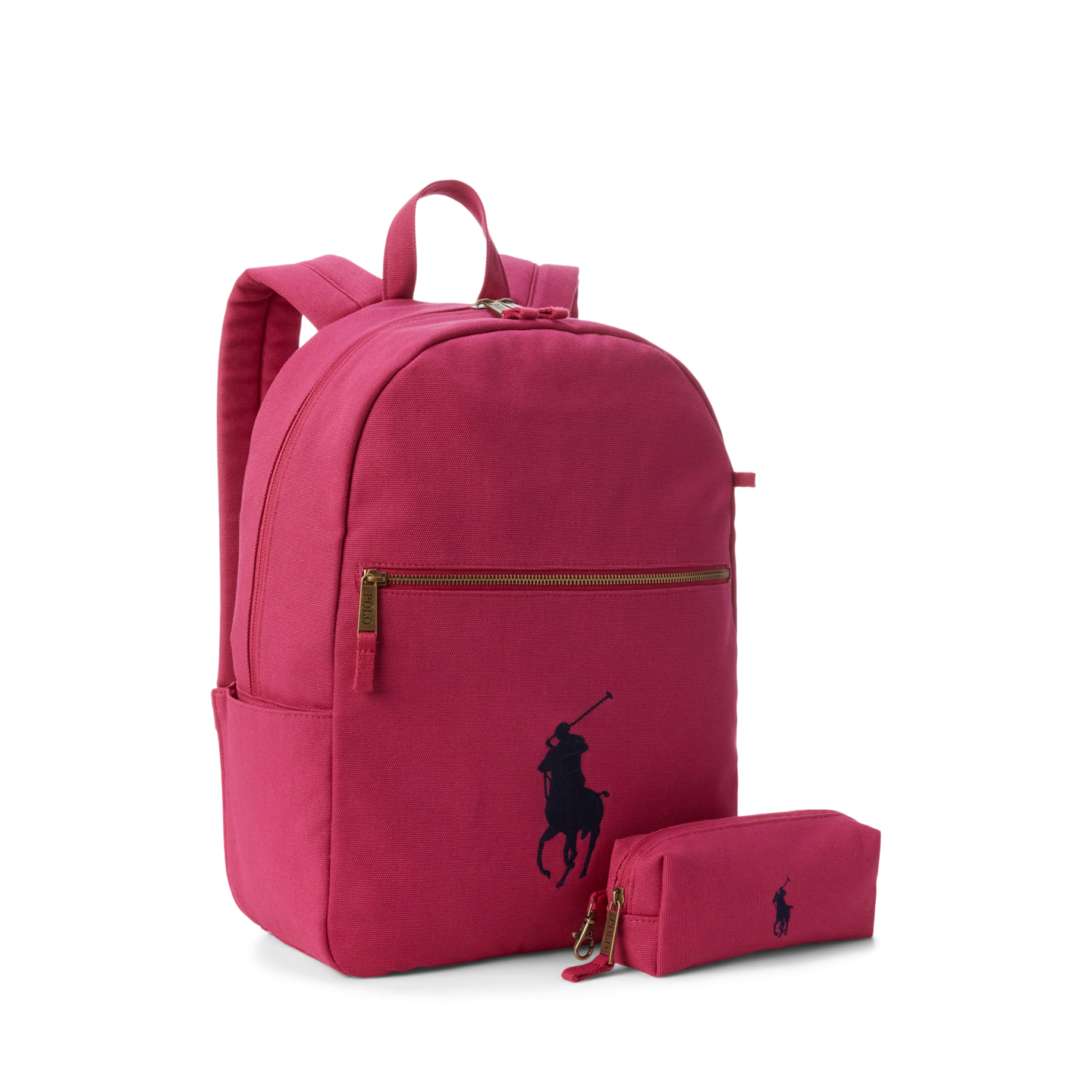 Рюкзак Ralph Lauren Big Pony Canvas Large для детей, цвет: Розовый — фото 1