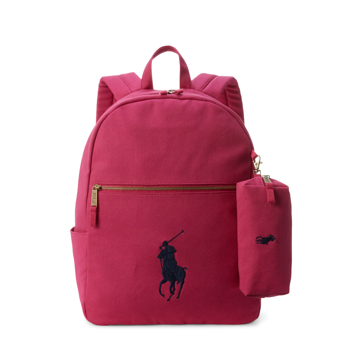 Рюкзак Ralph Lauren Big Pony Canvas Large для детей, цвет: Розовый — фото 6
