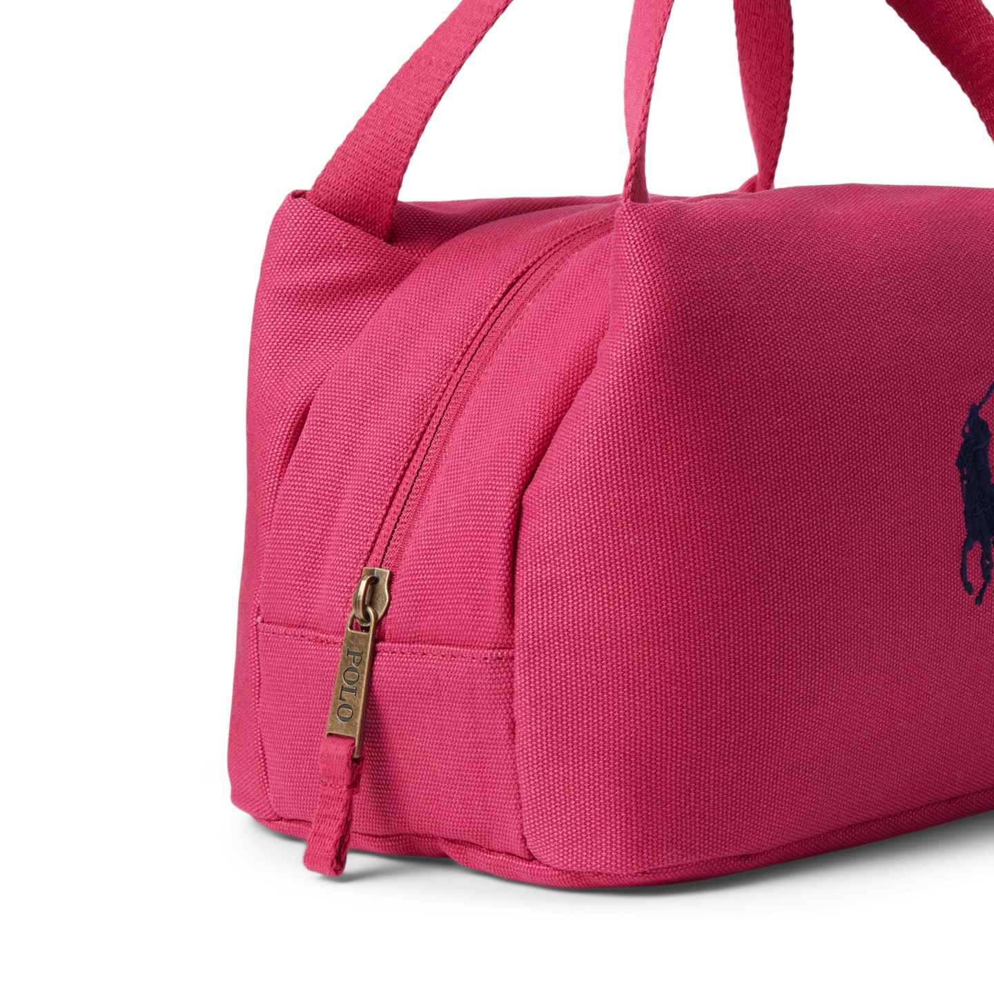 Детская сумка Ralph Lauren Big Pony Insulated Canvas Lunch Tote, цвет: Розовый — фото 4