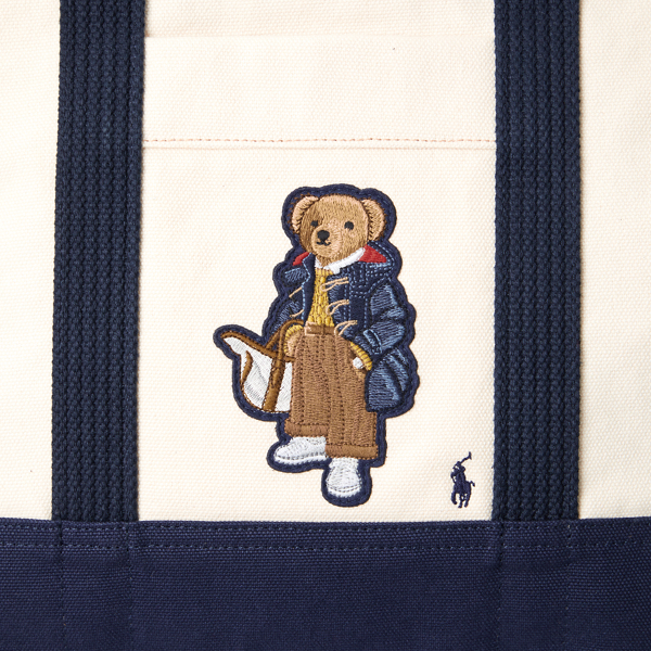 Canvas Medium Polo Bear Tote for Women | Ralph Lauren® IL