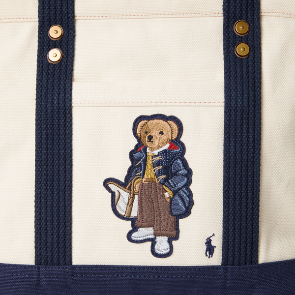 Canvas Small Polo Bear Tote for Women | Ralph Lauren® BR