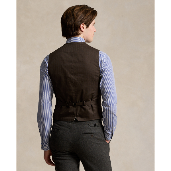 Karierte Wolltweed-Weste Polo Ralph Lauren in Braunes Loden/Multi 5