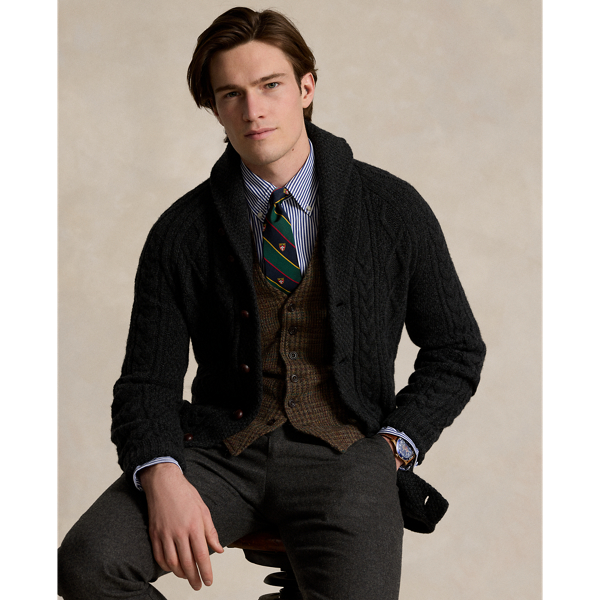 Karierte Wolltweed-Weste Polo Ralph Lauren in Braunes Loden/Multi 7