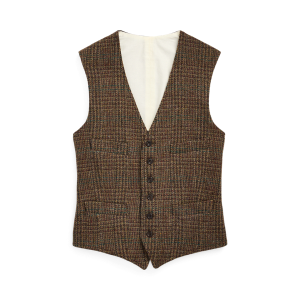 Karierte Wolltweed-Weste Polo Ralph Lauren in Braunes Loden/Multi 2