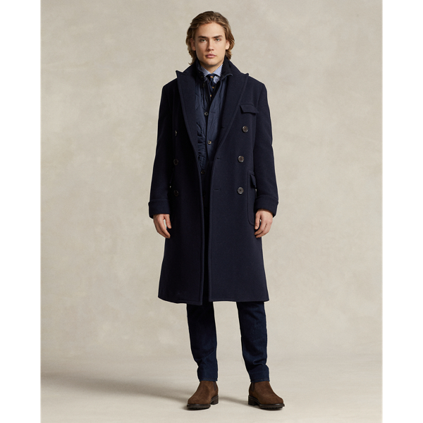 Navy Wool Melton Polo Coat Polo Ralph Lauren 1