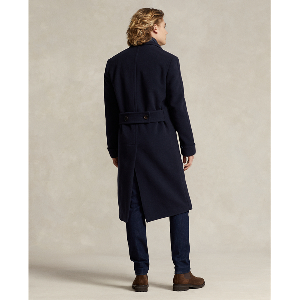 Wool Melton Polo Coat