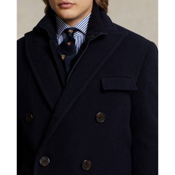 Wool Melton Polo Coat for Men Ralph Lauren UK