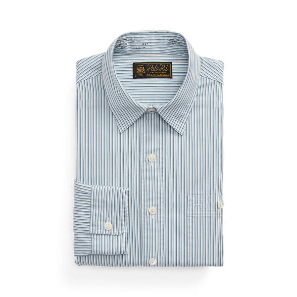 Gestreiftes Arbeitshemd aus Popeline Polo Ralph Lauren in 1