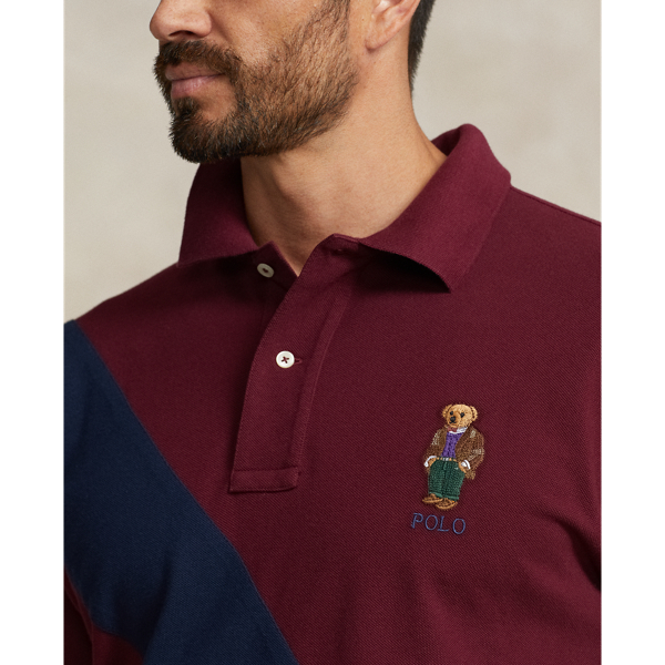 Fa23 Cls Wn/crse Nvy Hrtg Polo Bear Mesh Polo Shirt Big & Tall 6