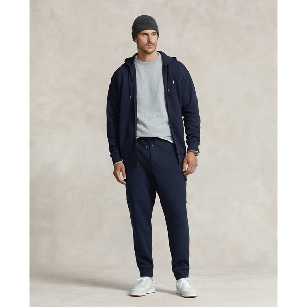 Aviator Navy Double-Knit Cargo Jogger Pant Big & Tall 1