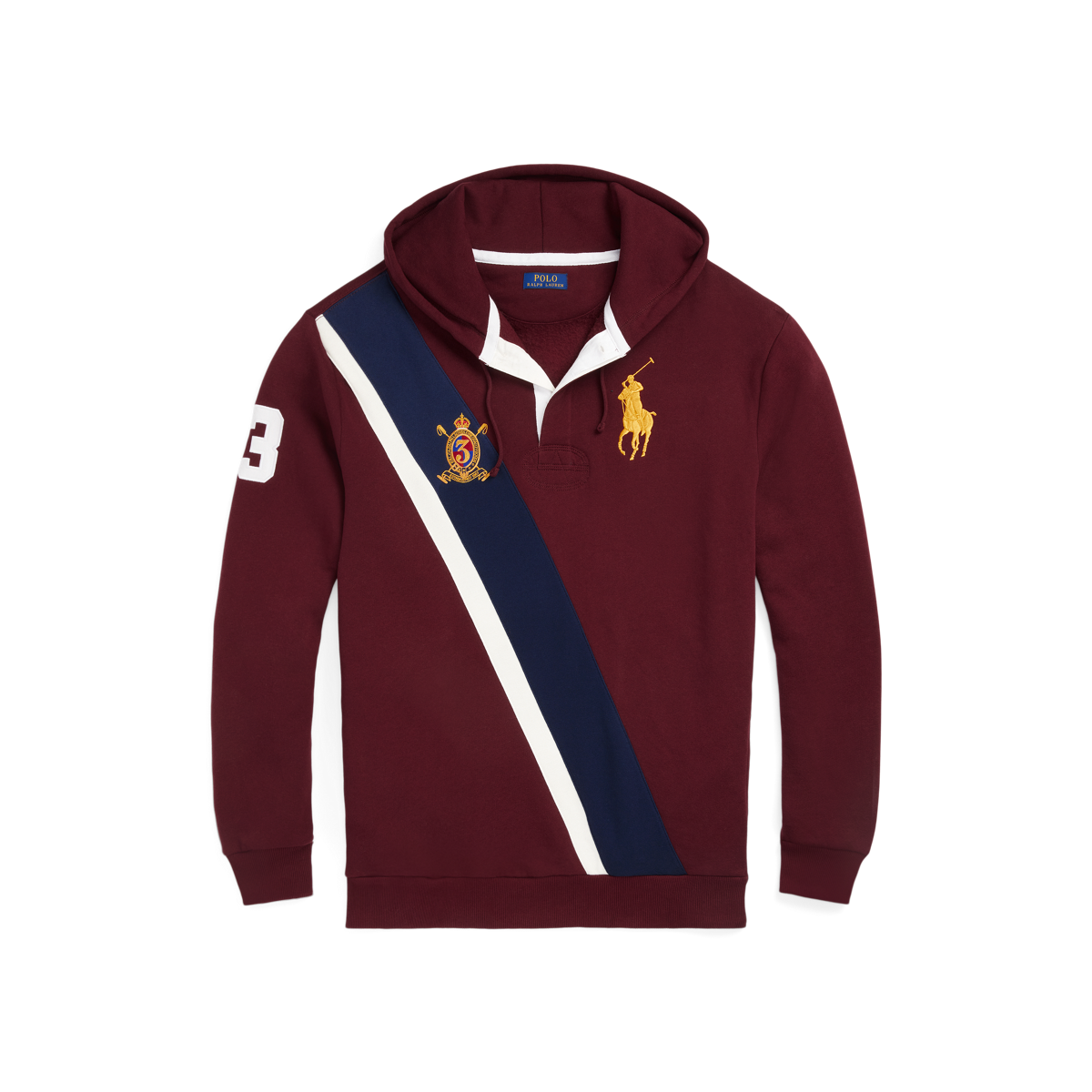 Big Pony Fleece Rugby Hoodie Ralph Lauren