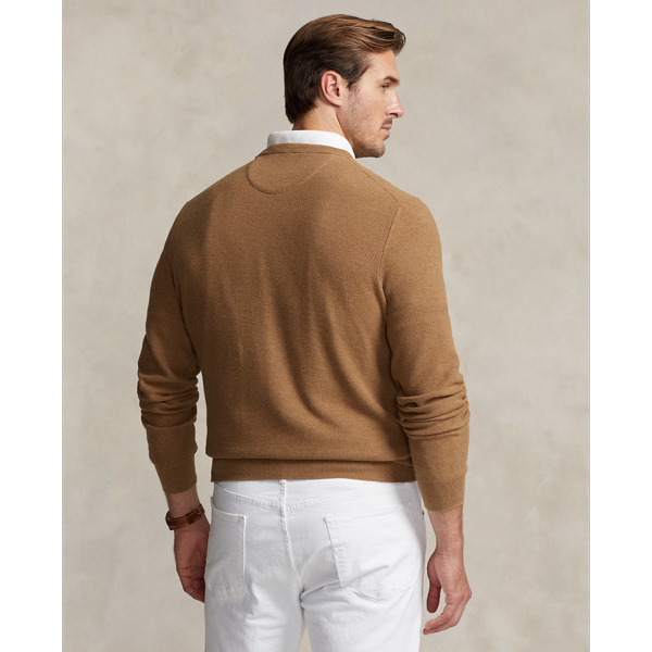 Latte Brown Heather LSL-PLO Big & Tall 5