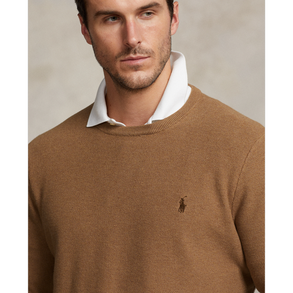 Latte Brown Heather LSL-PLO Big & Tall 6