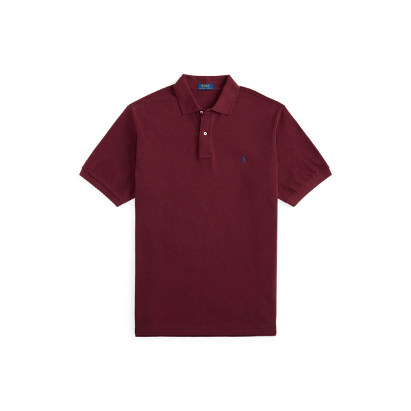 Spring Wine Heather The Iconic Mesh Polo Shirt Big & Tall 2