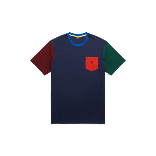 Cruise Navy Multi Color-Blocked Pocket T-Shirt Big & Tall 2