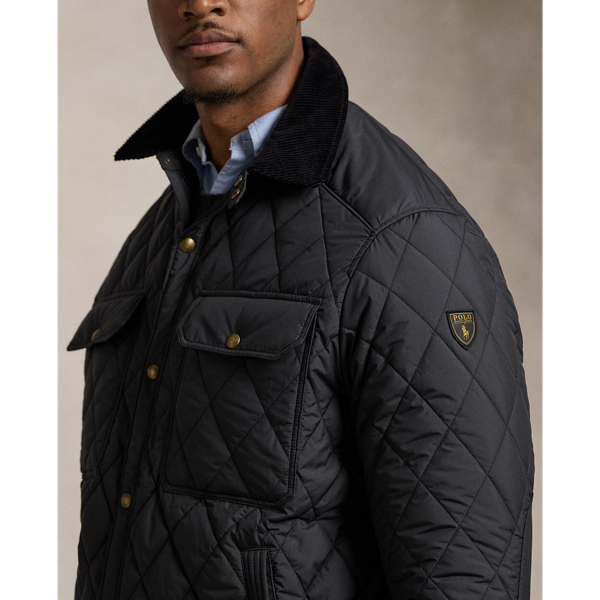 Quilted polo jacket on sale