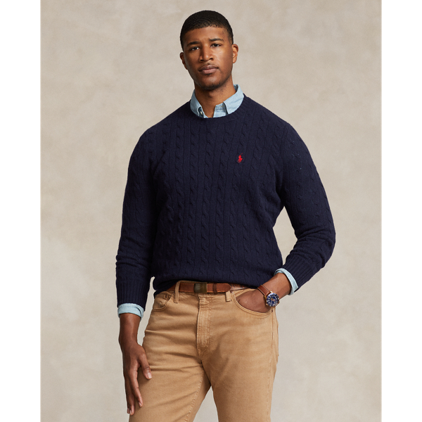 Cable Knit Wool Cashmere Jumper