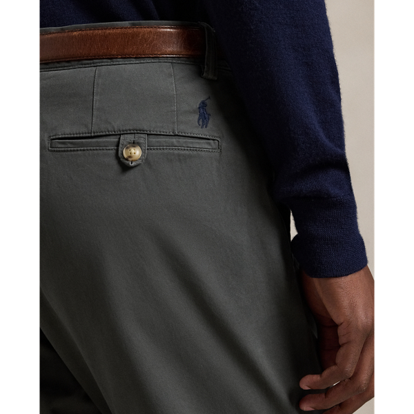 Charcoal Grey Straight Fit Washed Stretch Chino Pant Polo Ralph Lauren 6