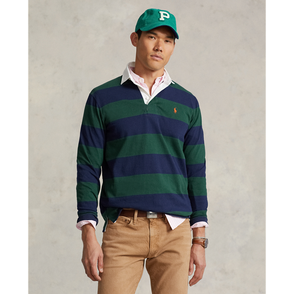 Cruise Navy/Green The Iconic Rugby Shirt Polo Ralph Lauren 7