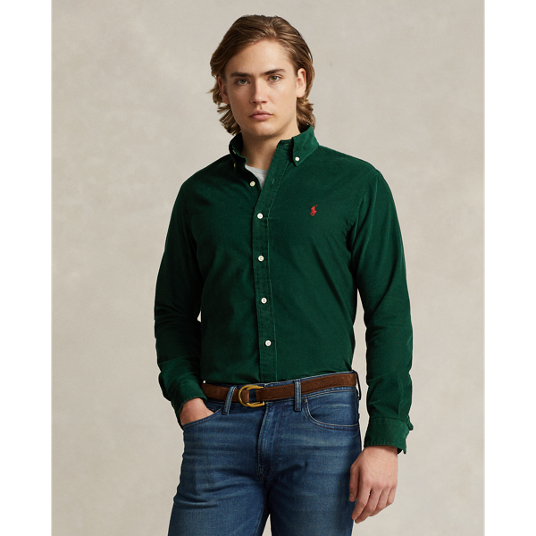 Moss Agate Classic Fit Corduroy Shirt Polo Ralph Lauren 1