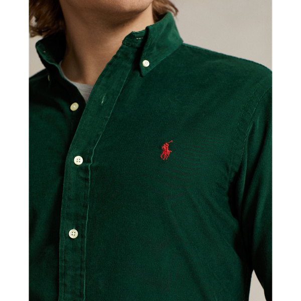 Moss Agate Classic Fit Corduroy Shirt Polo Ralph Lauren 6