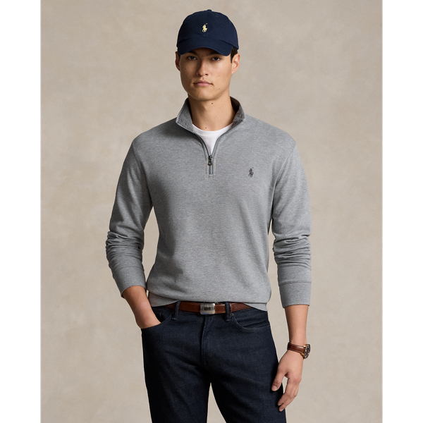 Luxury Jersey Quarter-Zip Pullover