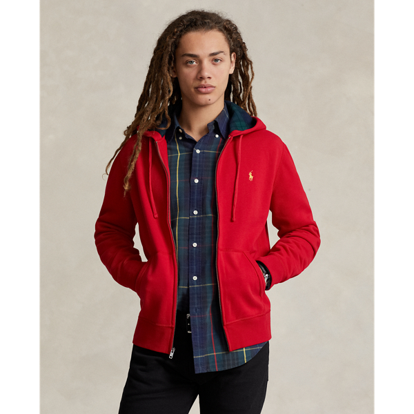 Ralph lauren red zip hoodie online