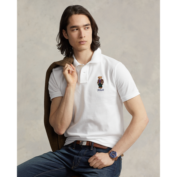 Polo ralph lauren white slim fit shirt online