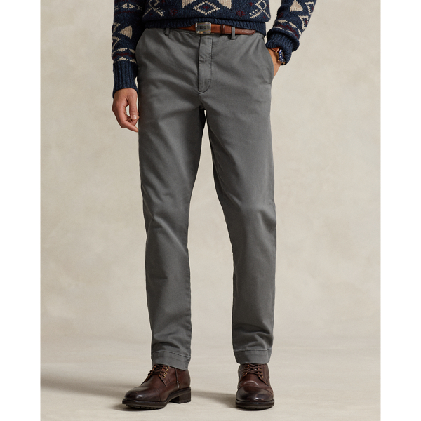 Dark Metal Stretch Slim Fit Knitlike Chino Trouser Polo Ralph Lauren 4
