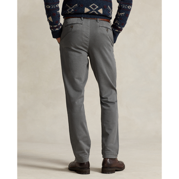 Dark Metal Stretch Slim Fit Knitlike Chino Trouser Polo Ralph Lauren 5