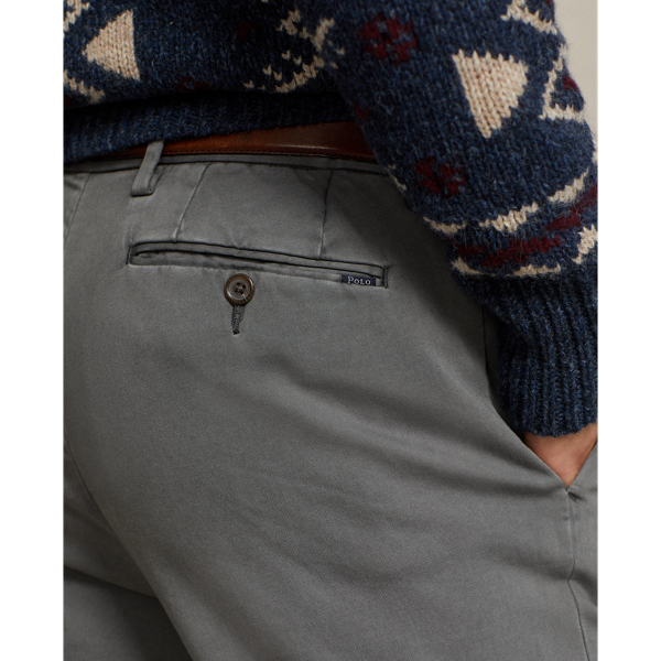 Dark Metal Stretch Slim Fit Knitlike Chino Trouser Polo Ralph Lauren 6