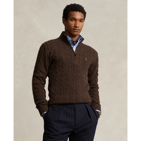 Cable Knit Wool Cashmere Jumper