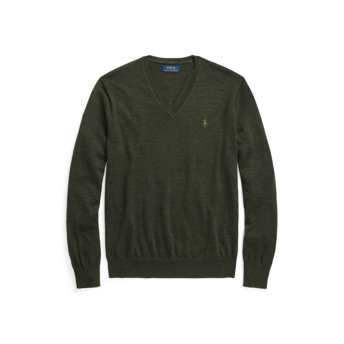 Ralph shops Lauren all wool V-neck sweater