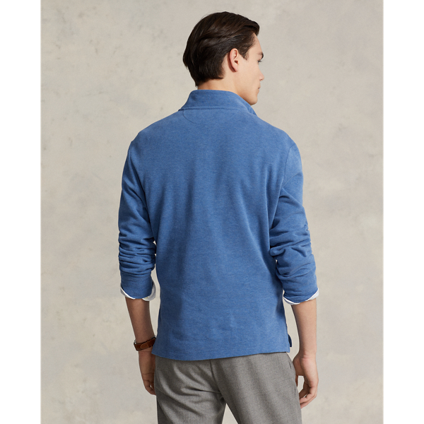 Blue Heather Estate-Rib Quarter-Zip Pullover Polo Ralph Lauren for fall 5