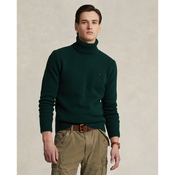 Mens designer turtleneck jumper best sale