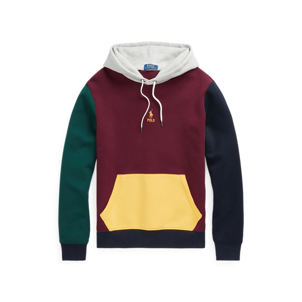 Blocked color block hoodie sale