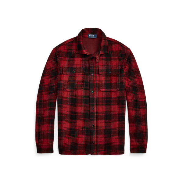 Classic Fit Plaid Knit Flannel Workshirt