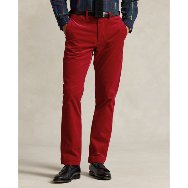 Red Stretch Straight Fit Corduroy Pant Polo Ralph Lauren 4