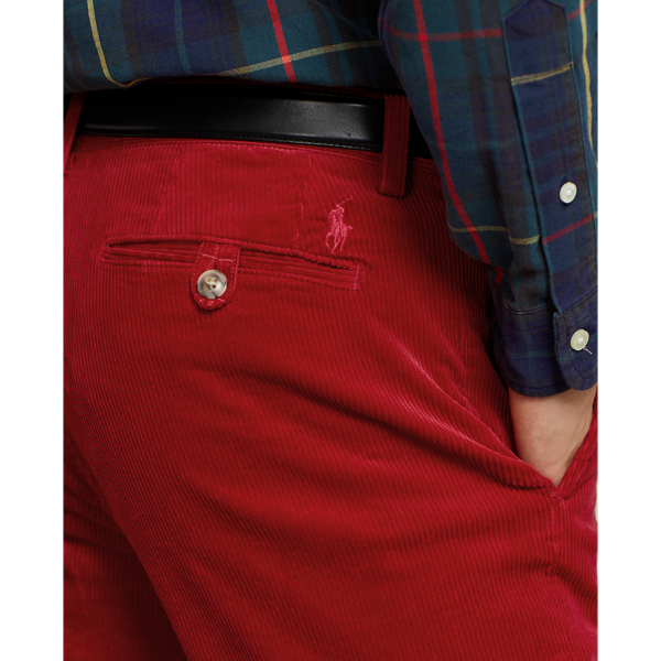 Red Stretch Straight Fit Corduroy Pant Polo Ralph Lauren 6