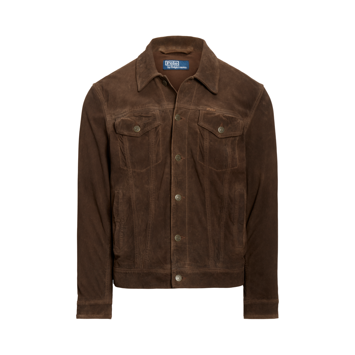 Ralph lauren suede leather jacket online