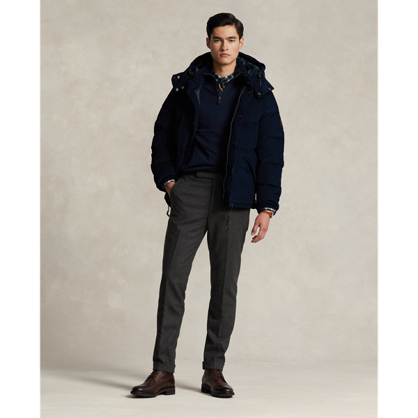 Aviator Navy Water-Repellent Corduroy Down Jacket Polo Ralph Lauren 4