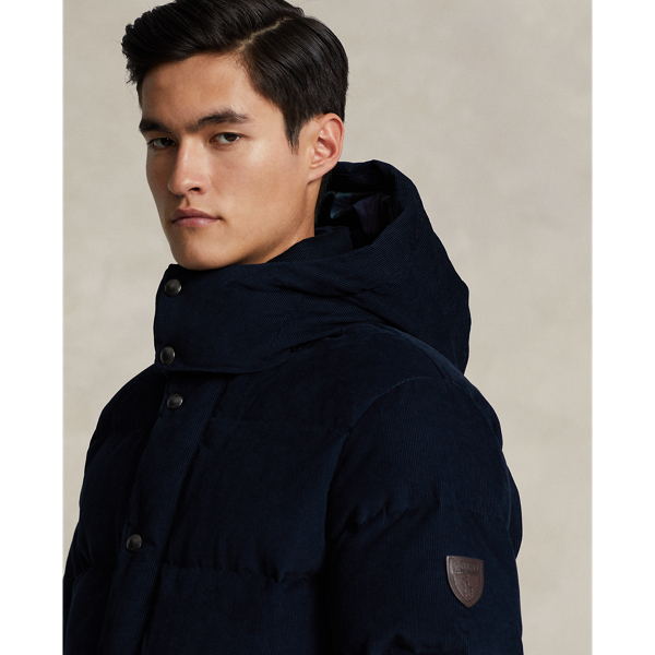 Aviator Navy Water-Repellent Corduroy Down Jacket Polo Ralph Lauren 6