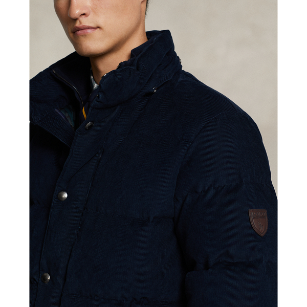 Aviator Navy Water-Repellent Corduroy Down Jacket Polo Ralph Lauren 7