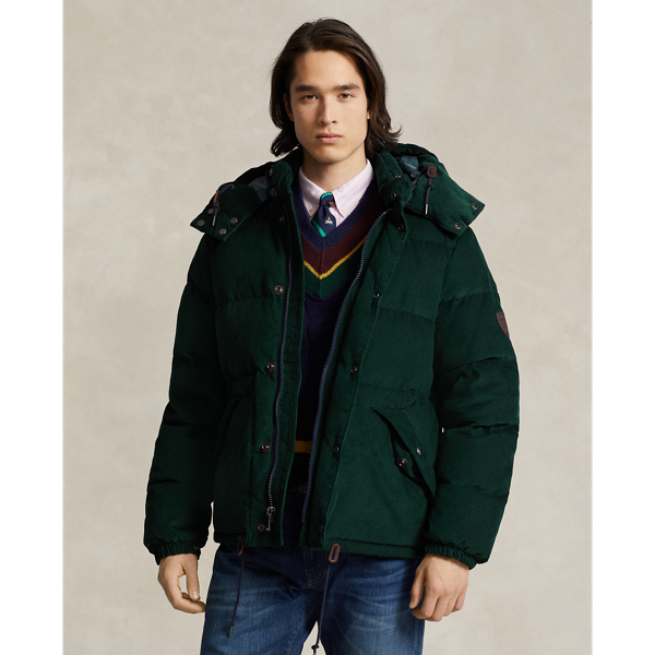 Ralph lauren corduroy puffer jacket on sale