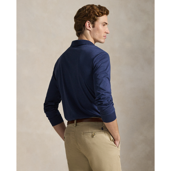 Spring Navy Heather Classic Fit Soft Cotton Polo Shirt Polo Ralph Lauren 5